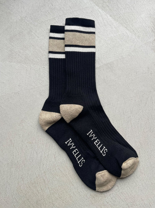 The Brees | Men's Crew Length Socks by Ivy Ellis Socks