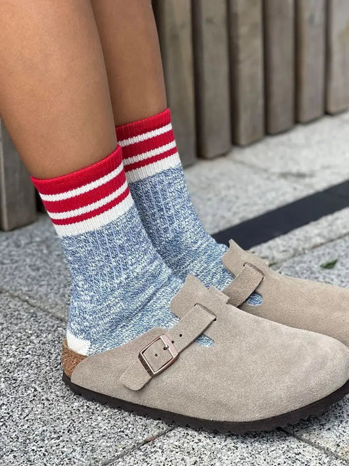 The Dornoch | Women's Slub Quarter Length Socks by Ivy Ellis Socks