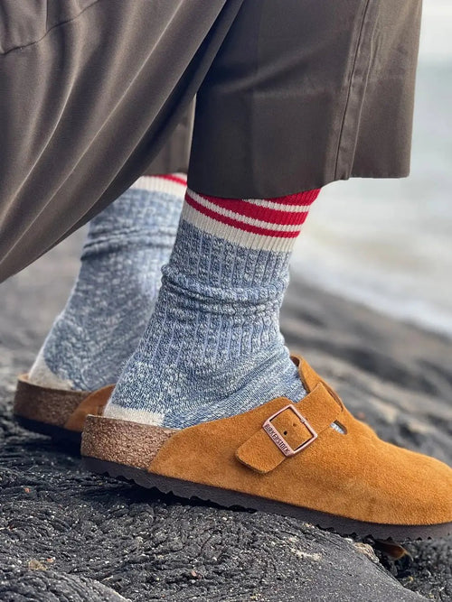 The Dornoch | Men's Slub Crew Length Socks by Ivy Ellis Socks
