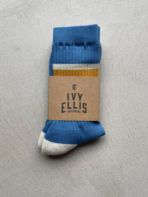 The Archie | Men's Crew Length Socks in sock wrap