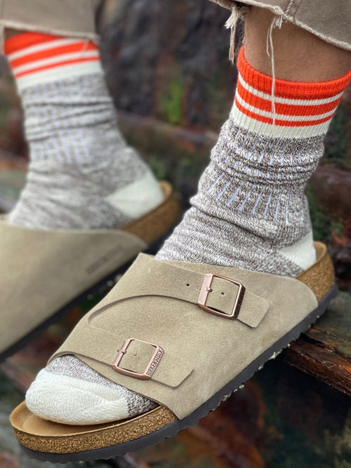 The Brora | Men's Slub Crew Length Socks by Ivy Ellis Socks