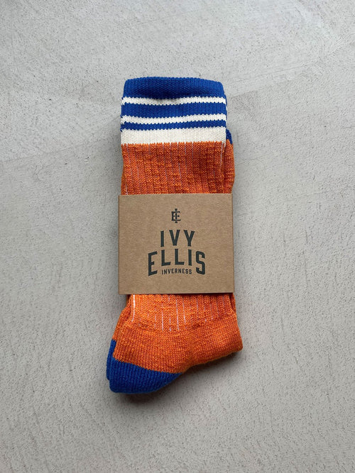 The Castlehill | Men's Slub Crew Length Socks by Ivy Ellis Socks