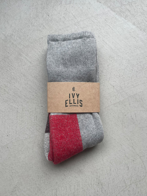 The Crail | Women's Crew Length Socks in sock wrap