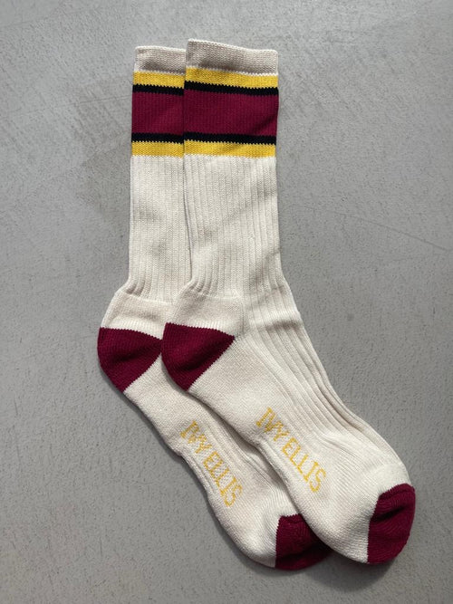The Cardinal | Men's Crew Length Socks by Ivy Ellis Socks