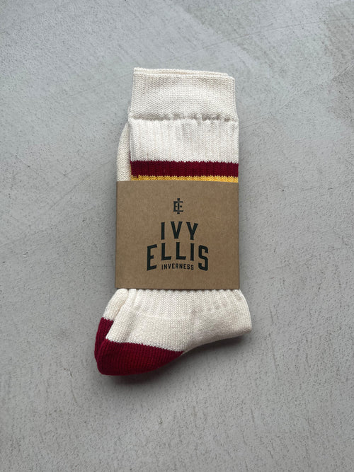 The Lanny | Men's Crew Length Socks in sock wrap