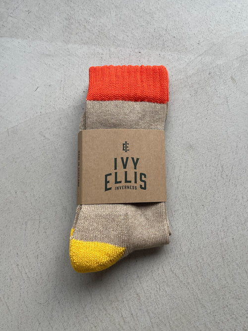 The Macdonald | Men's Crew Length Socks in sock wrap