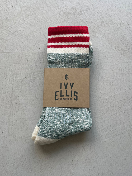 The Melvich | Men's Slub Crew Length Socks by Ivy Ellis Socks