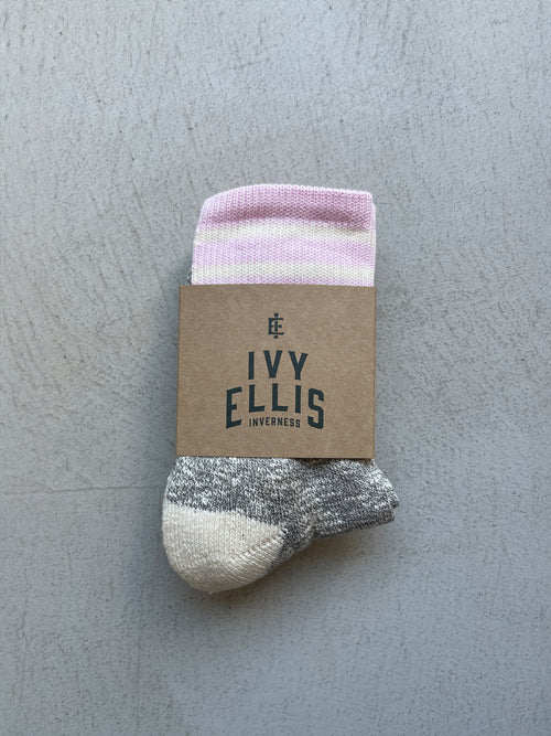 The Rosemarkie | Women's Slub Quarter Length Socks by Ivy Ellis Socks