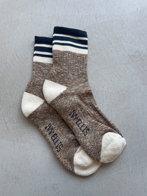 The Sandwood | Women's Slub Quarter Length Socks by Ivy Ellis Socks