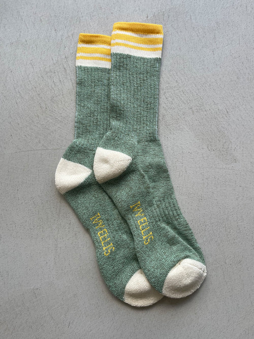 The Sango | Men's Slub Crew Length Socks by Ivy Ellis Socks