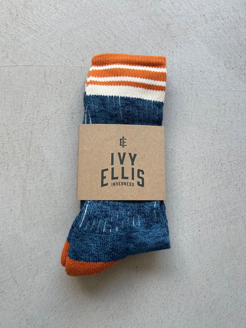 The Sannick | Men's Slub Crew Length Socks by Ivy Ellis Socks