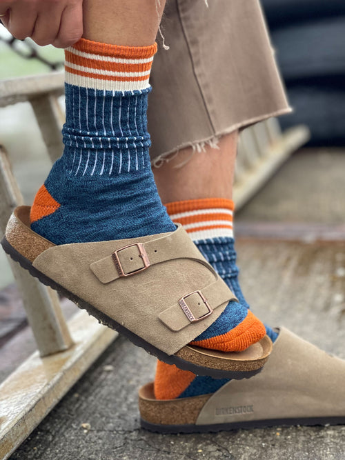 The Sannick | Men's Slub Crew Length Socks by Ivy Ellis Socks
