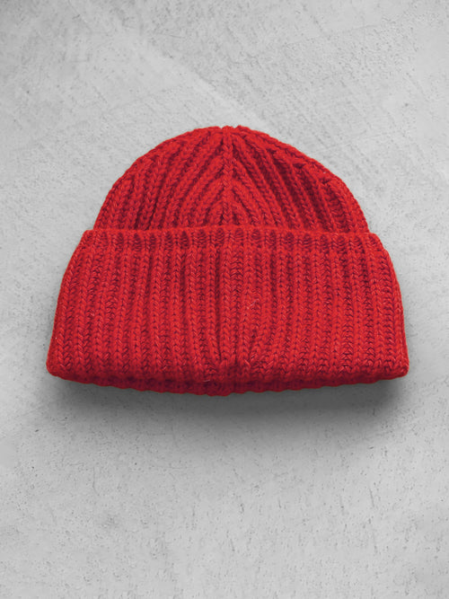 The Cousteau | Red Unisex Beanie / Watch Cap