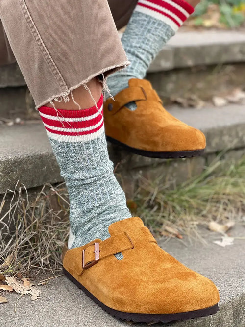 The Melvich | Men's Slub Crew Length Socks by Ivy Ellis Socks