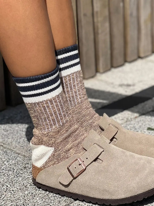 The Sandwood | Women's Slub Quarter Length Socks by Ivy Ellis Socks