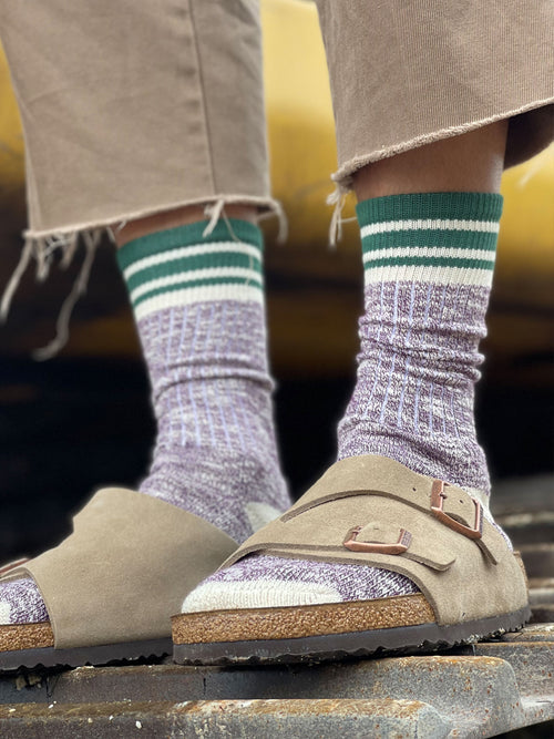 The Thurso | Men's Slub Crew Length Socks by Ivy Ellis Socks