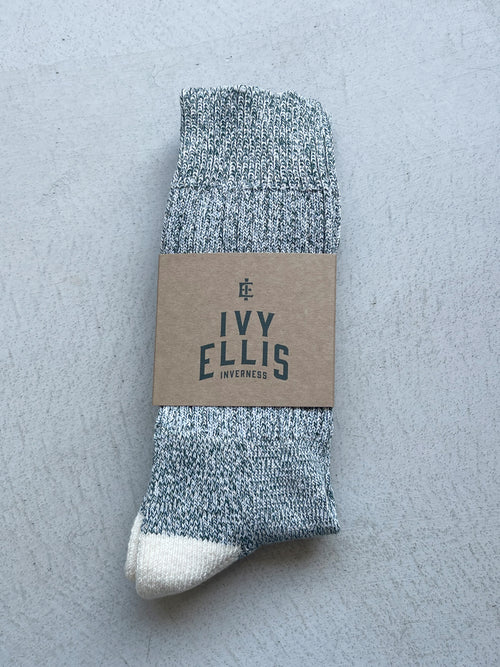 The Tideline | Men's Crew Length Socks by Ivy Ellis Socks
