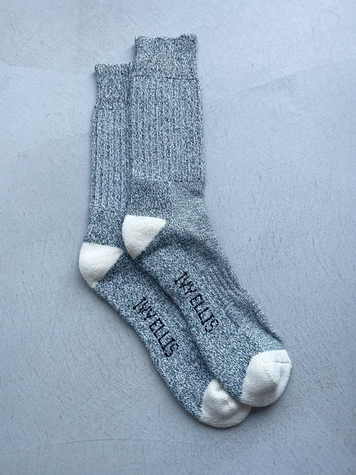 The Tideline | Men's Crew Length Socks by Ivy Ellis Socks