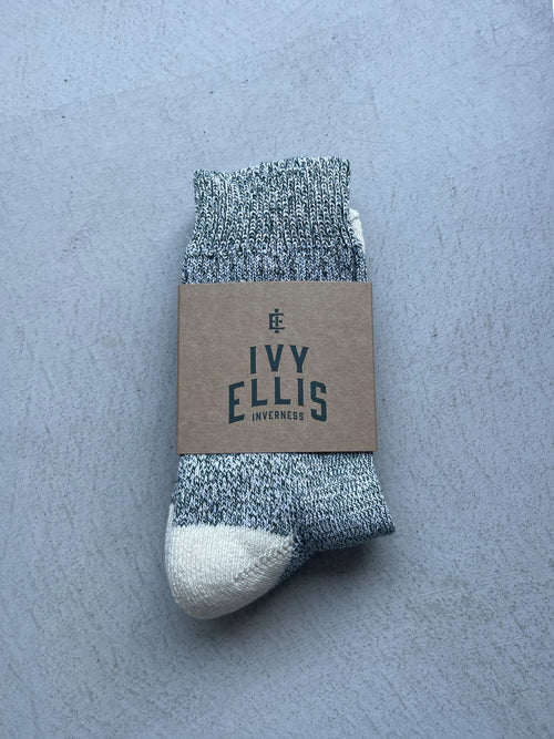 The Tideline | Women's Quarter Length Socks by Ivy Ellis Socks