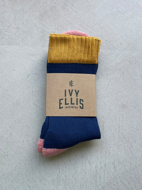 The Wallace | Men's Crew Length Socks in sock wrap