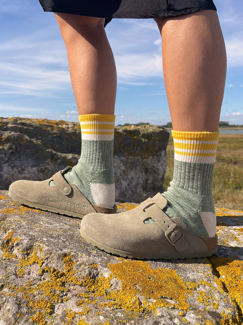 The Sango | Women's Slub Quarter Length Socks by Ivy Ellis Socks
