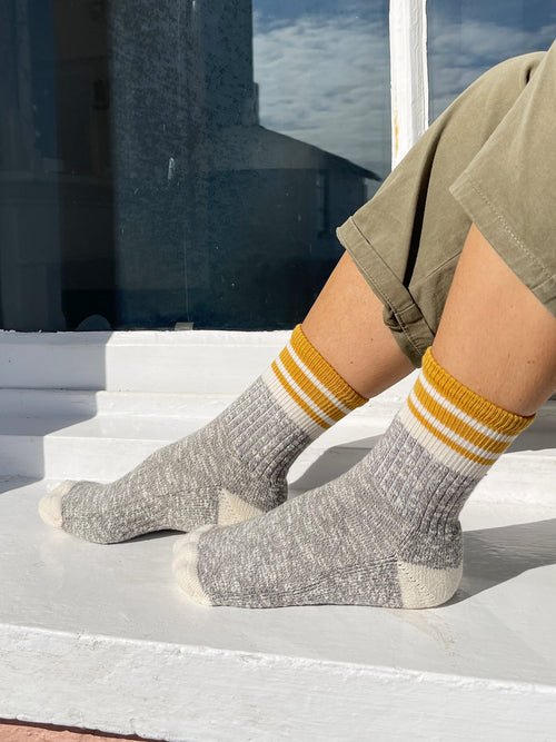 The Sinclair | Women's Slub Quarter Length Socks by Ivy Ellis Socks