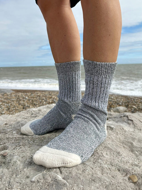 The Tideline | Women's Quarter Length Socks by Ivy Ellis Socks