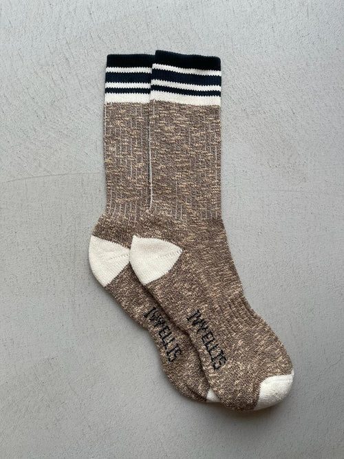 The Sandwood | Men's Slub Crew Length Socks by Ivy Ellis Socks