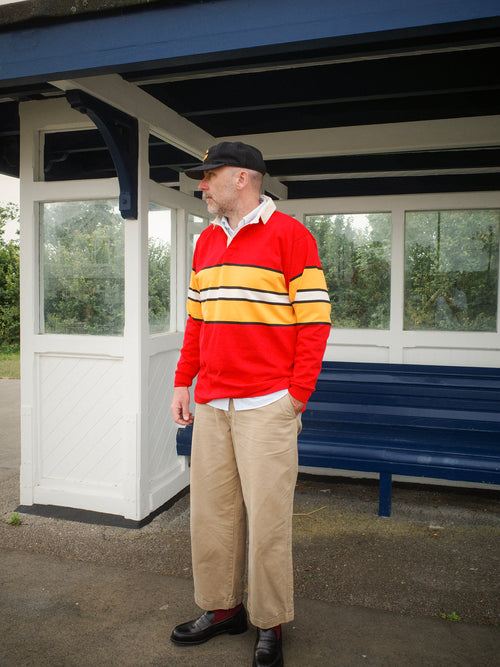 The Malone in Red | Unisex Rugby Shirt