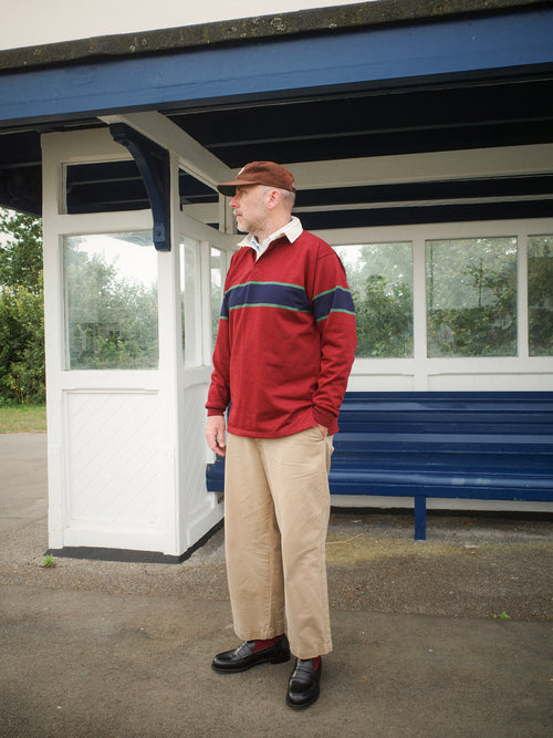 The Mayday in Bordo | Unisex Rugby Shirt