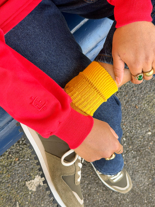The Malone in Red | Unisex Rugby Shirt