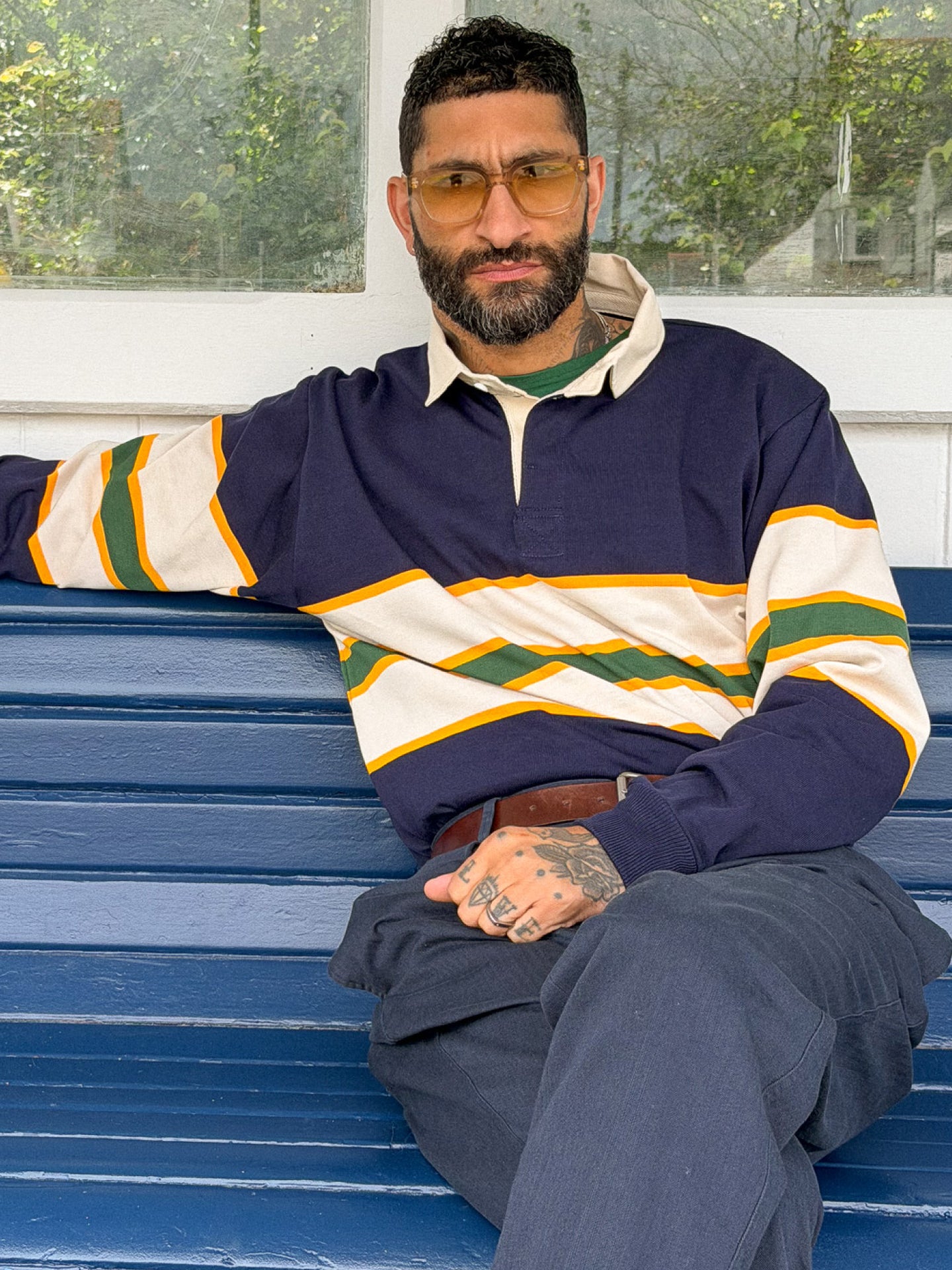 The Malone in Navy | Unisex Rugby Shirt