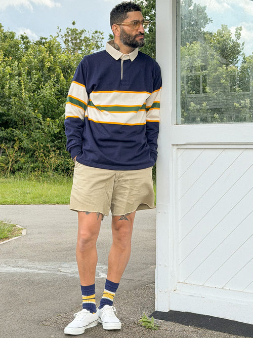 The Malone in Navy | Unisex Rugby Shirt