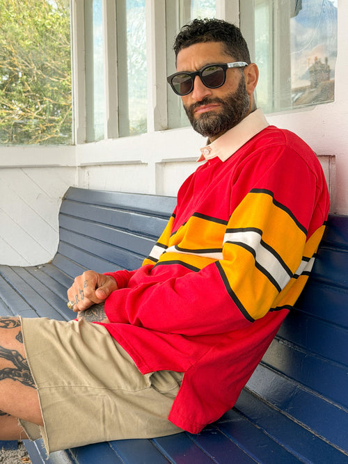 The Malone in Red | Unisex Rugby Shirt