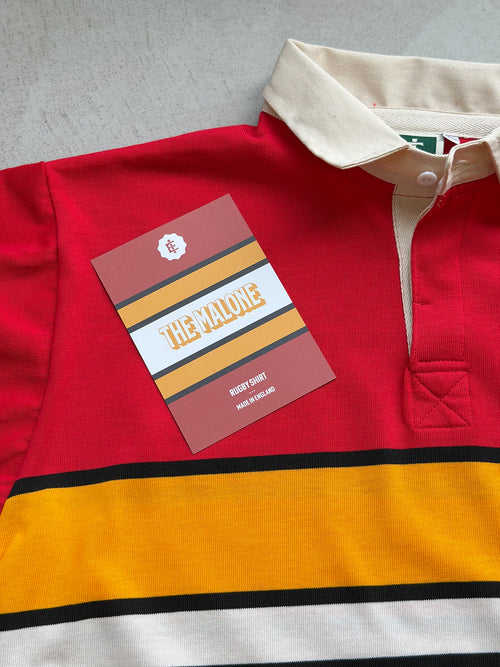The Malone in Red | Unisex Rugby Shirt