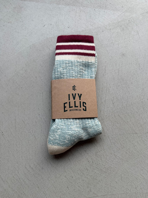 The Sanna | Men's Slub Crew Length Socks
