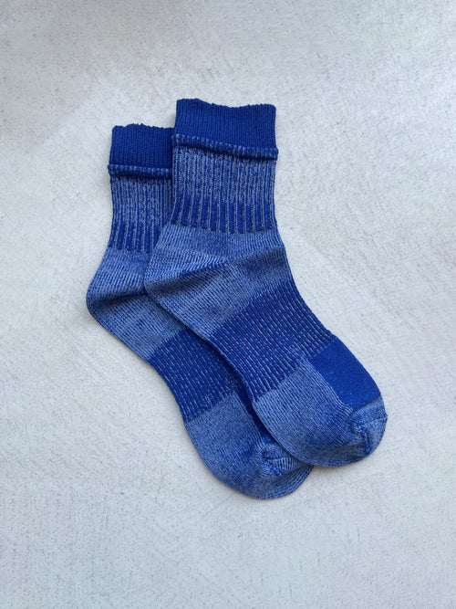 The Boro Navy | Men's Crew Length Socks by Ivy Ellis Socks 