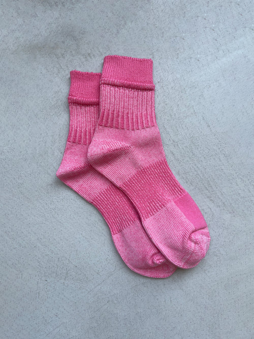 The Boro Pink | Men's Crew Length Socks by Ivy Ellis Socks 