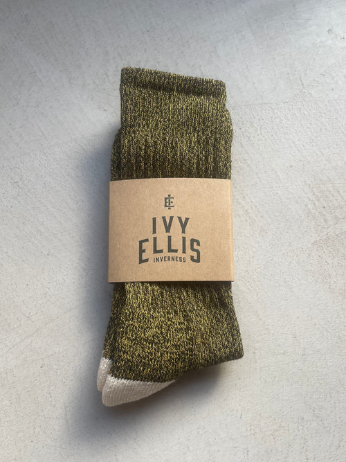 The Creek | Men's Crew Length Socks in sock wrap