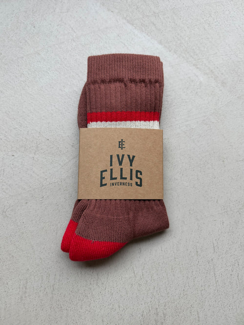 The Deossie | Men's Crew Length Socks in sock wrap