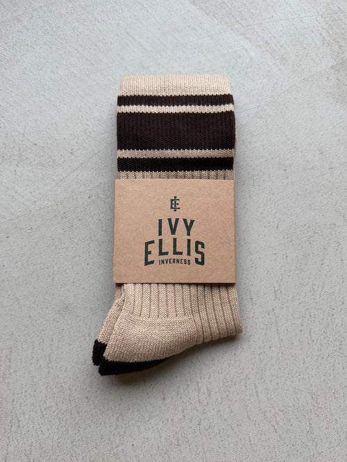 The Galdana | Men's Crew Length Socks in sock wrap