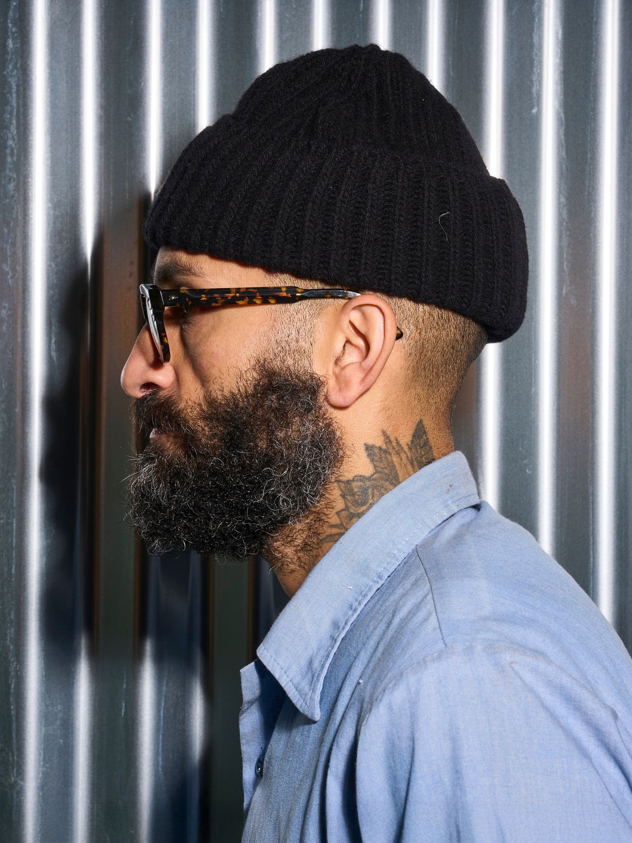 The Cousteau Beanie | 100% Lambswool Black Watch Cap