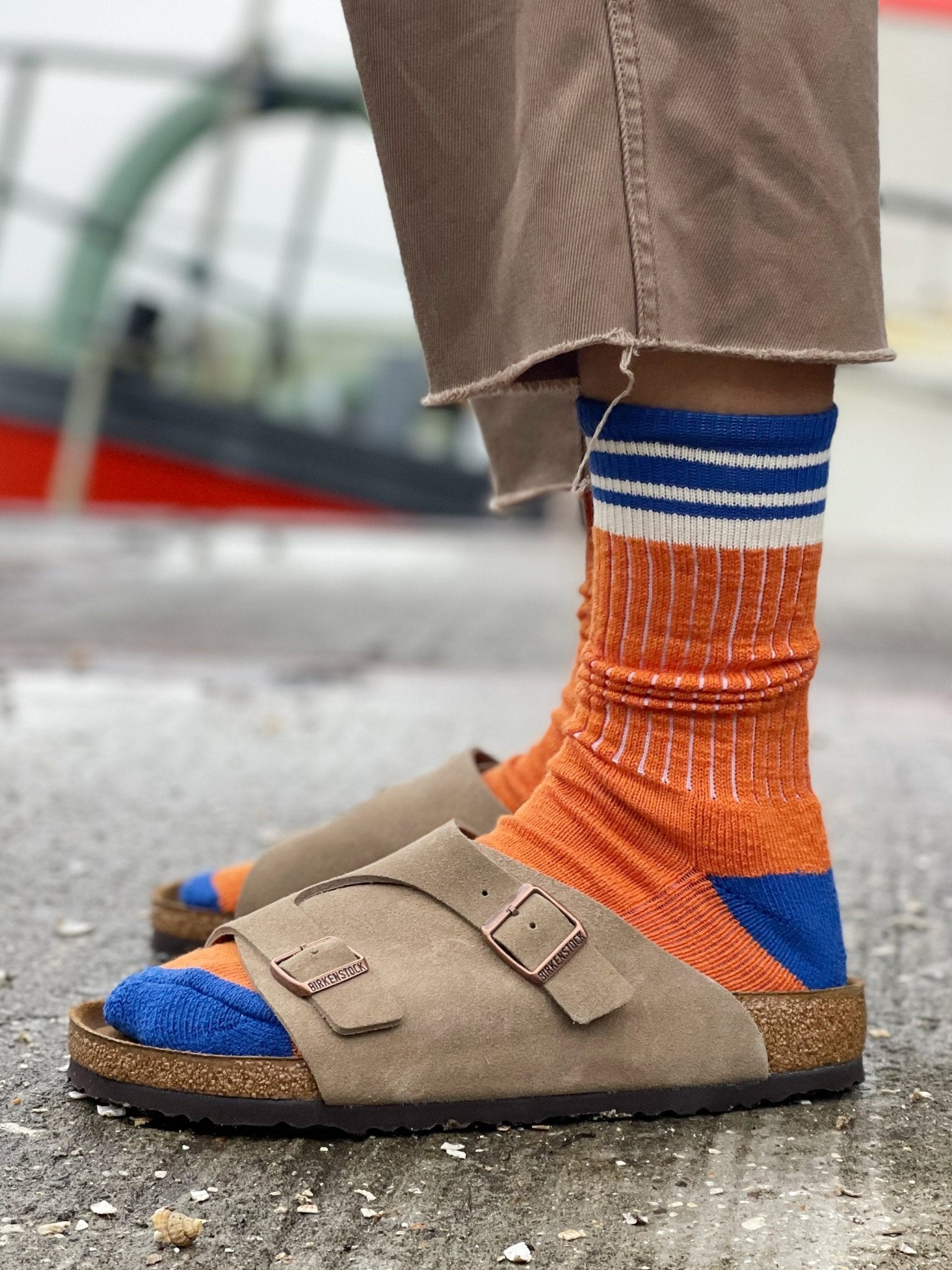 The Castlehill | Men&#39;s Slub Crew Length Socks by Ivy Ellis Socks