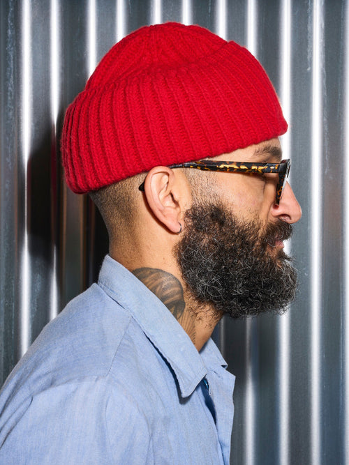 The Cousteau | Red Unisex Beanie / Watch Cap