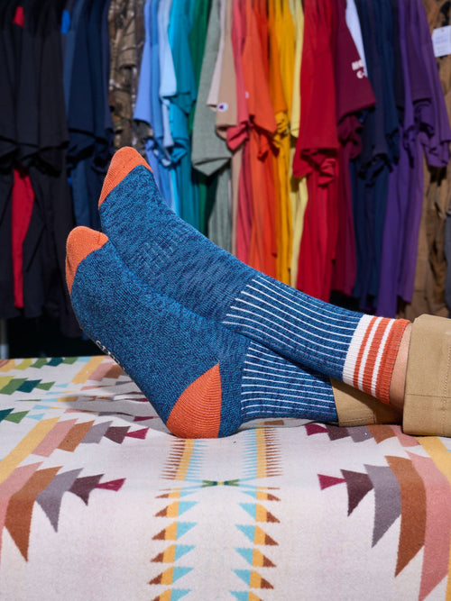The Sannick | Men's Slub Crew Length Socks