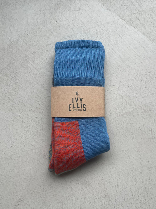 The Oban | Women's Crew Length Socks in sock wrap
