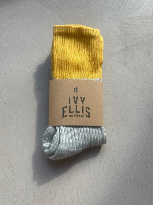 The Pushkov | Men's Crew Length Socks in sock wrap
