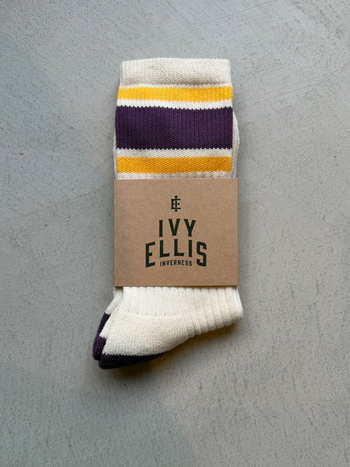 The Tarkenton | Men's Crew Length Socks in sock wrap