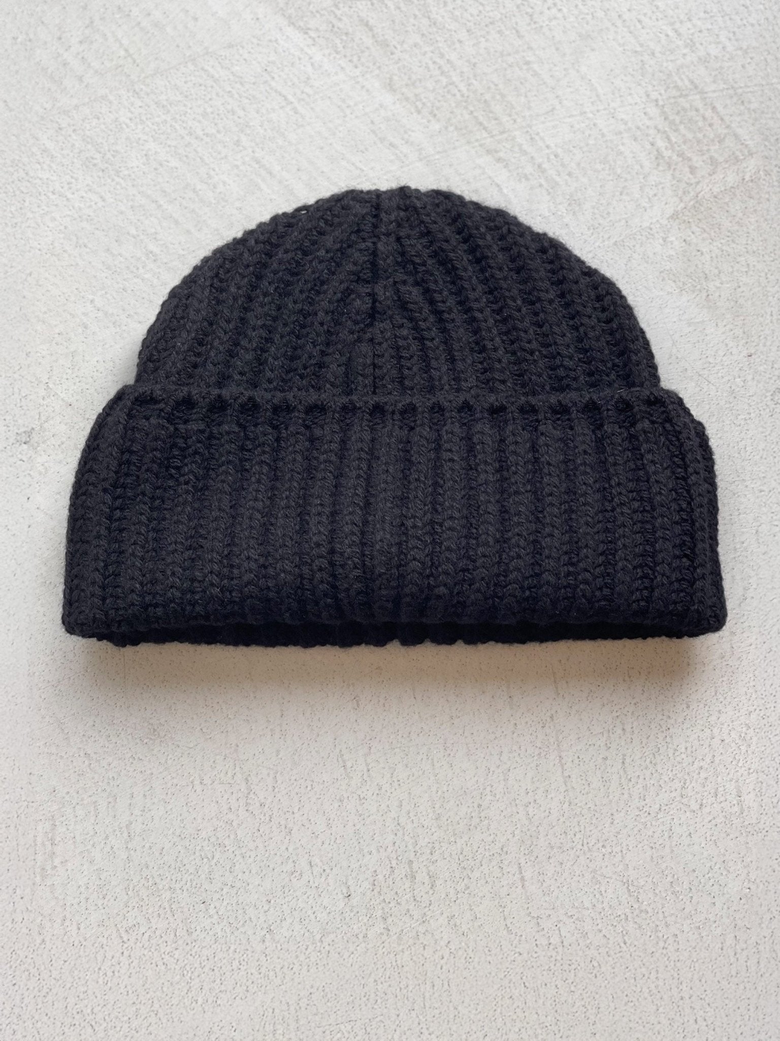 The Cousteau | Black Unisex Beanie / Watch Cap by Ivy Ellis Socks