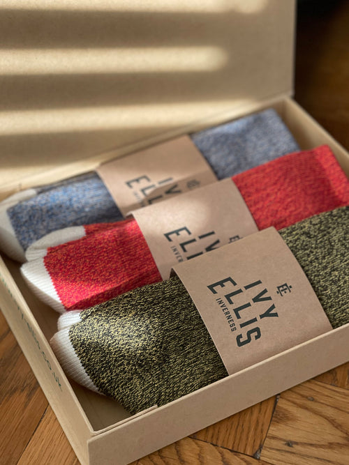 The Yosemite Gift Set | Men's Crew Sock 3 Pack + Gift Box in sock wrap